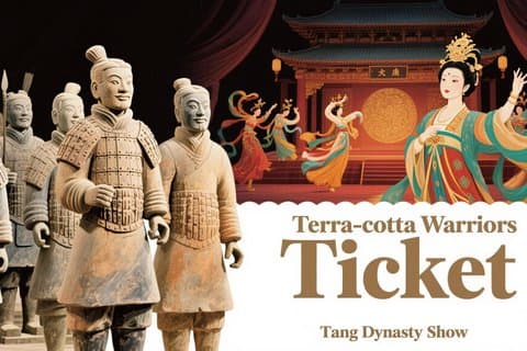 Billet de spectacle optionnel Tang Dynasty pour Terra-cotta Warriors