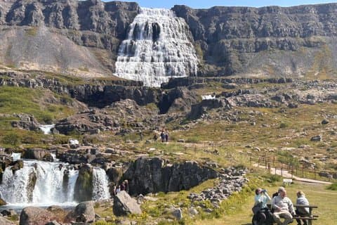Dynjandi Waterfall Tour with Horses and Country Church