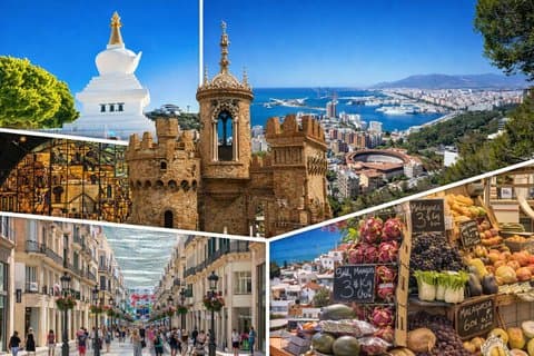 Tour privato del meglio di Malaga e dei villaggi costieri bianchi