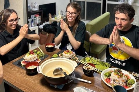 Kyoto estilo Miso sopa e Chirashi Sushi experiência de cozinha