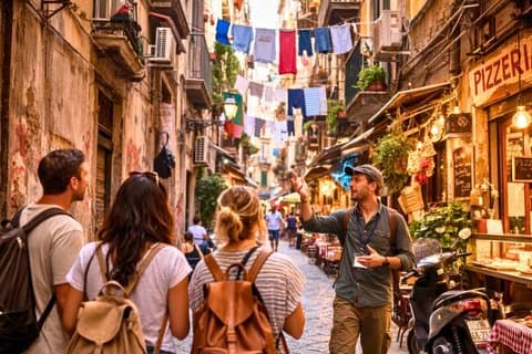 Napoli og Pompeji som en lokal