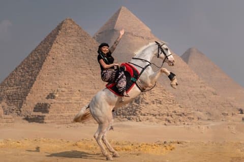 Pirâmides de Gizé Jumping Horse