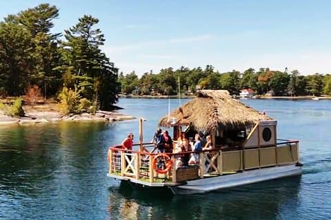 Private 2 hour 1000 Islands Tiki Cruise for up to 12 people