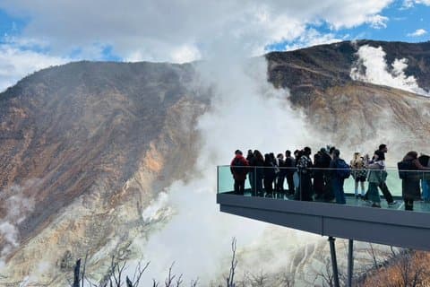 Hakone-Owakudani and Lake Ashi Guided Tour-VAN