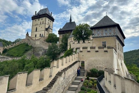 Tour privato del vino e del vetro del castello di Karlstejn