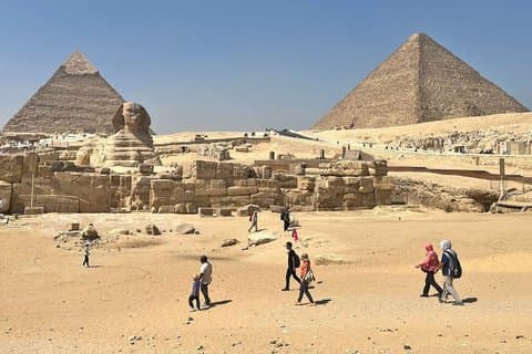Grand Egyptian Museum & Pyramids from Alexandria Port
