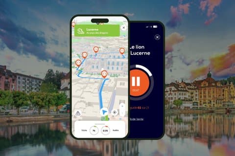 Lucerna: visita guidata a piedi, 1 ora e 40 minuti e 28 commenti audio
