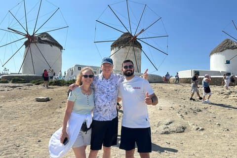 Privat SUV Tour af Mykonos Strande Udsigt og landsbyer