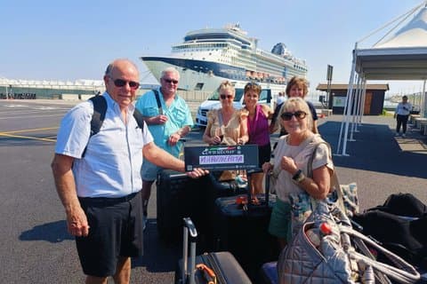 Transfer privado de Bolonha ou Aeroporto para Porto de Cruzeiros de Ravenna