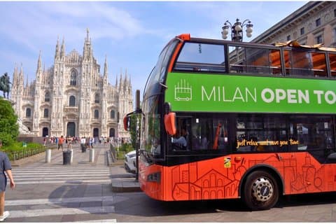 Milano Open Bus Sightseeing Tour med lydguide