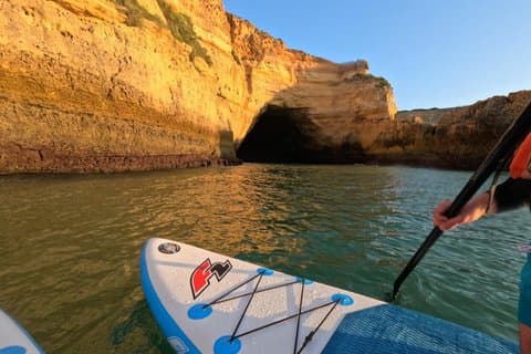 Benagil caves stand up paddle