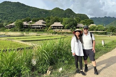 Full Day Pu Luong Explorer Trekking, Rafting and Silk