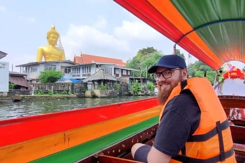 Privat Bangkok Halvdag Tradisjonell Longtail Boat Canal Tour