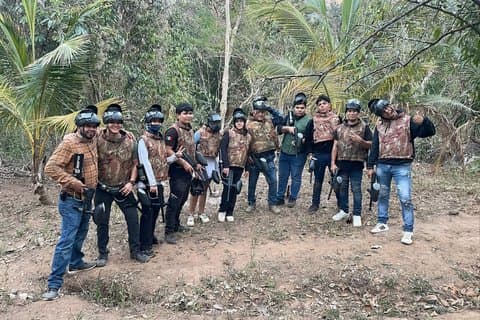 Paintball ervaring op Rancho Mi Abuelo met eten