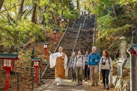 Mount Takao Spiritual Experience with Monk and Ukai Toriyama