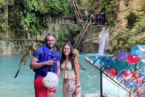Passeio pelas 7 Cachoeiras de Damajagua, Macacos e Cidade de Puerto Plata
