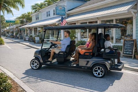 Six Passenger Long-Range Electric Warenkorb mieten in St. Augustine