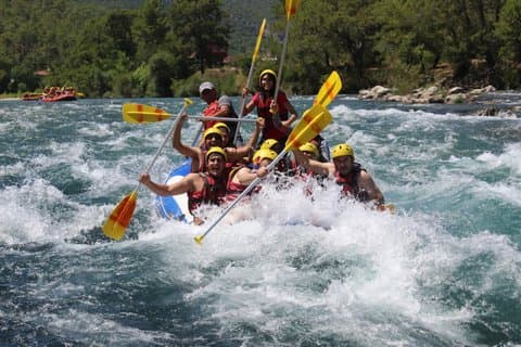 Vanuit Antalya/Belek: Rafting Combo 5 in 1 Tour met Lunch