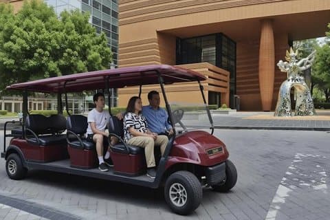 Tour guidato del golf carrello turistico all'aperto della città di Charlotte
