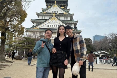 Osaka Castle Walking Tour och lokala Izakaya och Bar Hopping