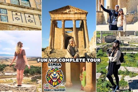 Fun VIP Day Tour: Dougga, Bulla Regia & Testour (Pickup All)