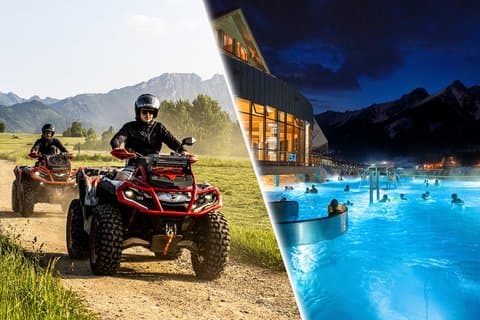 Ab Zakopane : Tour mit Quad Safari, heißen Quellen und lokaler Verkostung