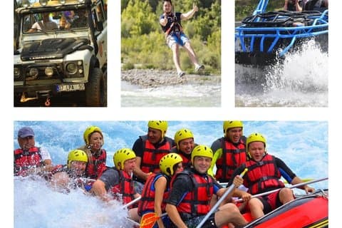 Antalya/Belek : Rafting combinato, Safari in jeep e buggy, zipline (5 in 1 )
