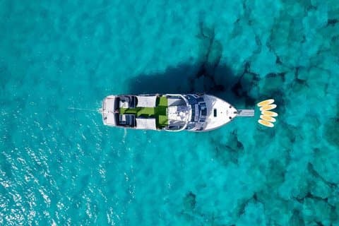 Ibiza to Formentera Boat Tour with Water Sports