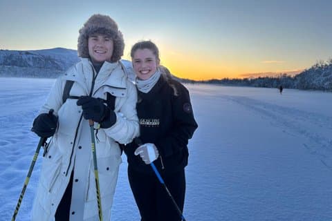 Tromsö Snöskovandring Kust- och skogspromenad