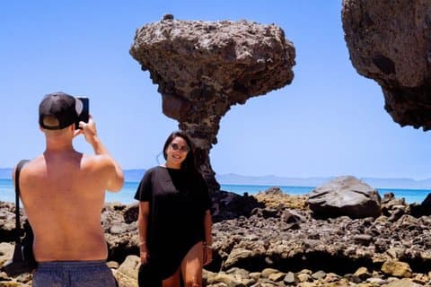 Balandra Dream Day ikoniska stranden och La Paz