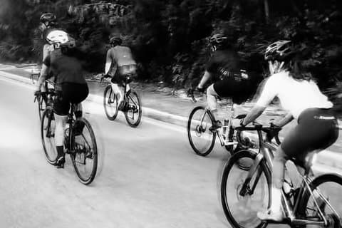 Cycling Training in the Cancun Hotel Zone with local riders