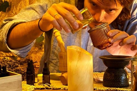 Ateliê de fabricação de perfumes grego antigo