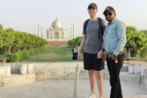 Sunset Taj Mahal view point Tour from Mehtabh Garden