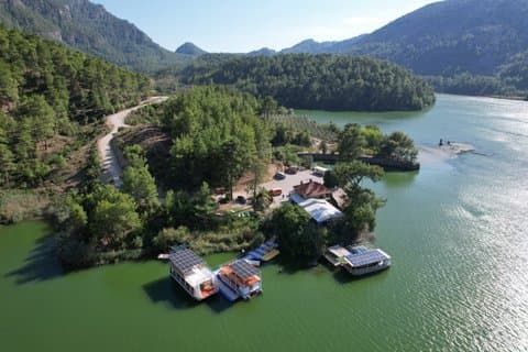 Karacaören Lake Eco Boat Tour with Monster Buggy, Fishing & Lunch