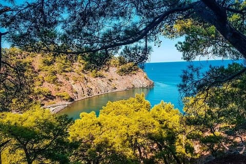 Caminhada do caminho lício Phaselis Olympos e chamas eternas
