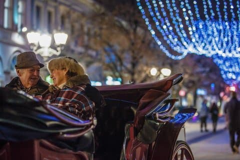 歴史的なポルトのプライベートクリスマスライトウォーキングツアー