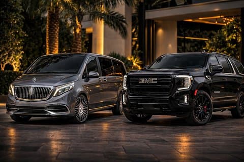 Abu Dhabi Luxus Intercity Transfers in Mercedes V-Klasse oder GMC