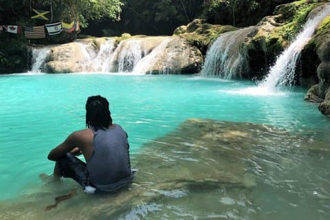 Private Blue Hole und Dunn's River Falls Tour Ocho Rios Jamaika