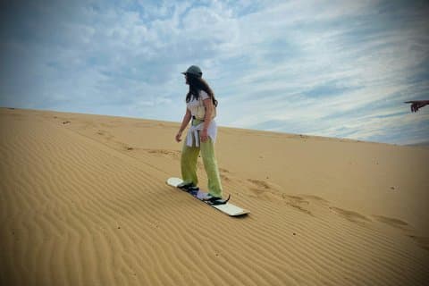 Agadir och Taghazout Sandboarding äventyr med kamel rida