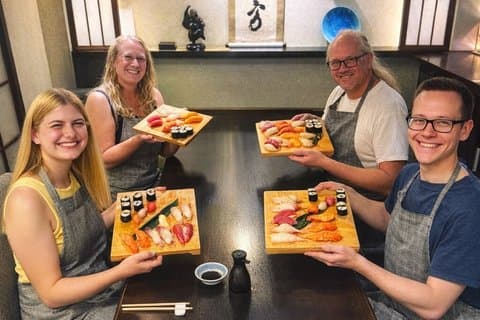 4 Styles Kyoto Sushi Masterclass in de buurt van Nishiki Market