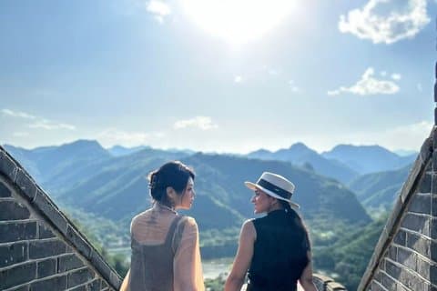 Beijing privat dagstur till Lakeside Great Wall och sommarpalatset