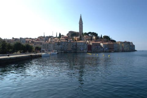 Adriatische Panorama Flucht Istrien und Rovinj von Triest