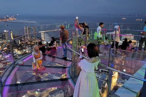トップコムタルペナン展望台とレインボースカイウォークチケット