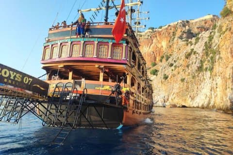 Alanya Pirate Boat Foam Party Tour with Lunch Included