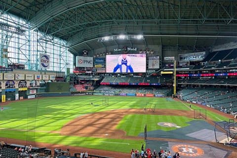 Houston Astros Honkbalwedstrijd in Minute Maid Park
