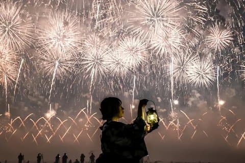 Atami Marine Fireworks Festival & tour del santuario di Hakone da Tokyo