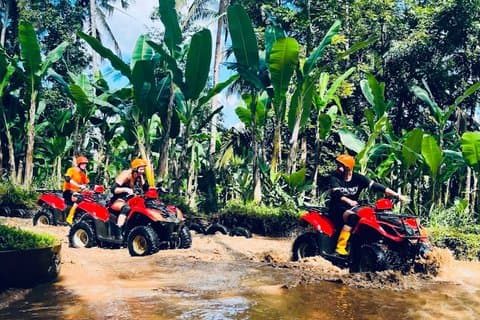 ATV Quad Cykling, Tempel og vandfald tur
