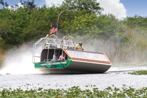 Everglades Holiday Park Tour in barca aerea