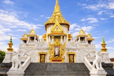 Tour por los 2 templos de Bangkok (templo de mármol + Buda dorado)