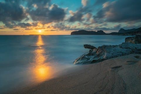 Golden Sunset Falasarna Beach with Hotel Pickup From Chania Areas